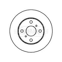 Brake Disc BORG & BECK BBD4173 OE Ref 4351252010