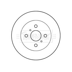 Brake Disc BORG & BECK BBD4175 OE Ref 435120D050