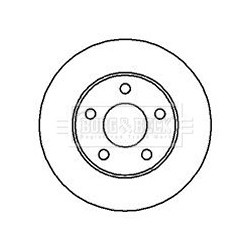 Brake Disc BORG & BECK BBD4178 OE Ref 18038816