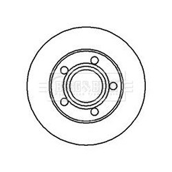 Brake Disc BORG & BECK BBD4182 OE Ref 4B0615601