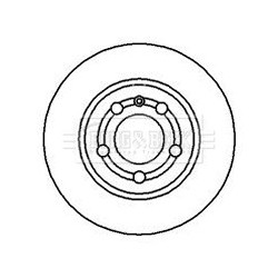 Brake Disc BORG & BECK BBD4183 OE Ref 8N0 615 601B