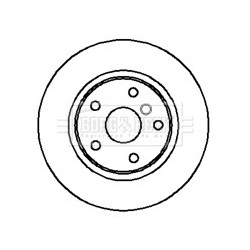 Brake Disc BORG & BECK BBD4185 OE Ref 1 164 399