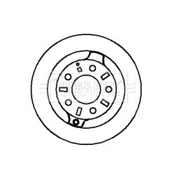 Brake Disc BORG & BECK BBD4191 OE Ref T002-262-51A BORG & BECK