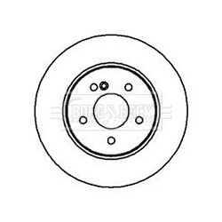 Brake Disc BORG & BECK BBD4192 OE Ref 1244231012