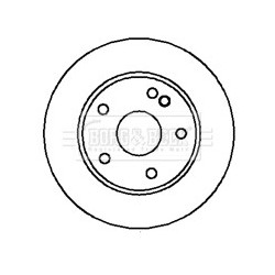 Brake Disc BORG & BECK BBD4193 OE Ref 1634230112