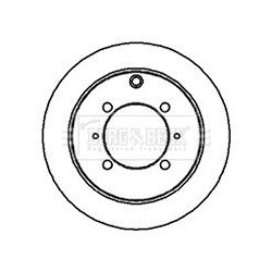 Brake Disc BORG & BECK BBD4196 OE Ref MB668083