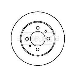Brake Disc BORG & BECK BBD4200 OE Ref 4320654C01