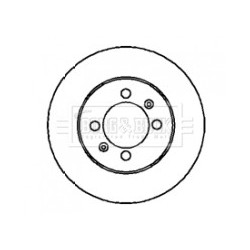 Brake Disc BORG & BECK BBD4206 OE Ref GDB90842