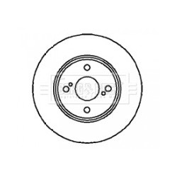 Brake Disc BORG & BECK BBD4207 OE Ref 4243112170