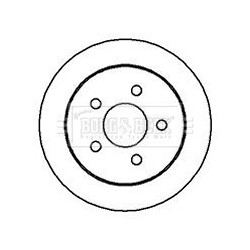 Brake Disc BORG & BECK BBD4211 OE Ref 18060232