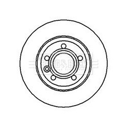Brake Disc BORG & BECK BBD4214 OE Ref 701 615 601 A