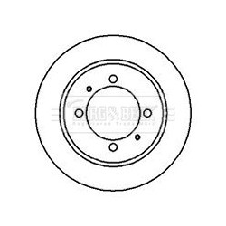 Brake Disc BORG & BECK BBD4215 OE Ref MB699289