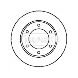 Brake Disc BORG & BECK BBD4217 OE Ref 4351260120