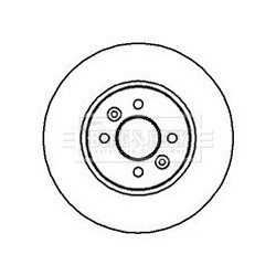 Brake Disc BORG & BECK BBD4219 OE Ref 402065719R
