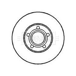 Brake Disc BORG & BECK BBD4220 OE Ref 8E0615301C