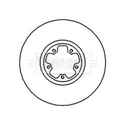 Brake Disc BORG & BECK BBD4221 OE Ref 1520373