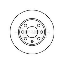 Brake Disc BORG & BECK BBD4224 OE Ref 90497303
