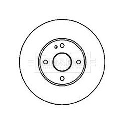Brake Disc BORG & BECK BBD4226 OE Ref BJOY3325X