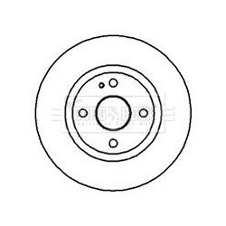 Brake Disc BORG & BECK BBD4227 OE Ref B27Y3325XL1