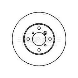 Brake Disc BORG & BECK BBD4230 OE Ref 55311-62G00-000