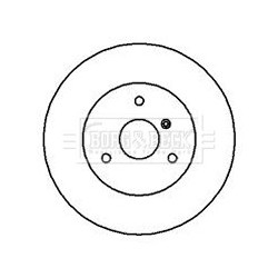 Brake Disc BORG & BECK BBD4231 OE Ref 0004341V001