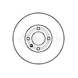 Brake Disc BORG & BECK BBD4233 OE Ref 6N0 615 301E