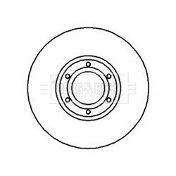 Brake Disc BORG & BECK BBD4234 OE Ref 9160398