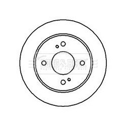 Brake Disc BORG & BECK BBD4235 OE Ref 4320642R01