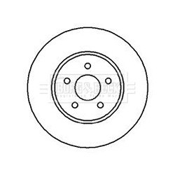 Brake Disc BORG & BECK BBD4238 OE Ref 1376118