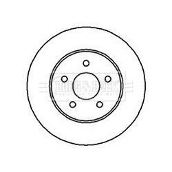 Brake Disc BORG & BECK BBD4239 OE Ref 1376138