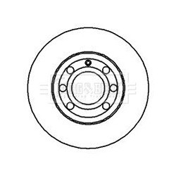 Brake Disc BORG & BECK BBD4242 OE Ref 8Z0615301C