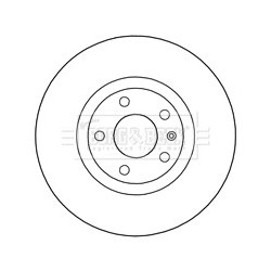 Brake Disc BORG & BECK BBD4243 OE Ref 4B0615301A