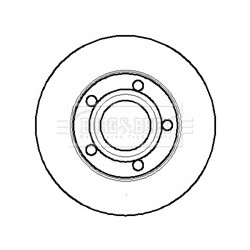 Brake Disc BORG & BECK BBD4244 OE Ref 4B0 615 601A