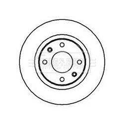 Brake Disc BORG & BECK BBD4245 OE Ref A4541000