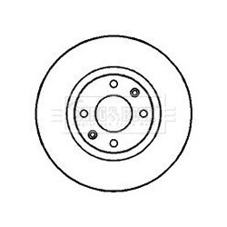 Brake Disc BORG & BECK BBD4246 OE Ref 16 188 627 80
