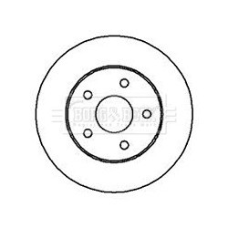 Brake Disc BORG & BECK BBD4247 OE Ref 52098672