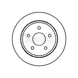 Brake Disc BORG & BECK BBD4248 OE Ref 52098666