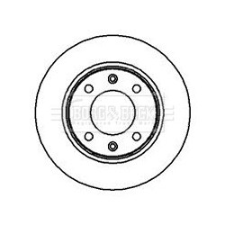 Brake Disc BORG & BECK BBD4249 OE Ref 4246 X8