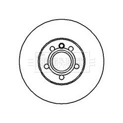 Brake Disc BORG & BECK BBD4250 OE Ref 7D0615301B