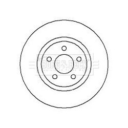 Brake Disc BORG & BECK BBD4254 OE Ref 04509994AB