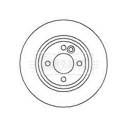 Brake Disc BORG & BECK BBD4256 OE Ref 34111502891