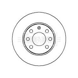 Brake Disc BORG & BECK BBD4258 OE Ref 9195981