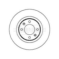Brake Disc BORG & BECK BBD4261 OE Ref 4246.W4