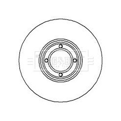 Brake Disc BORG & BECK BBD4264 OE Ref GBD90806