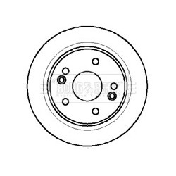 Brake Disc BORG & BECK BBD4270 OE Ref 8200007121
