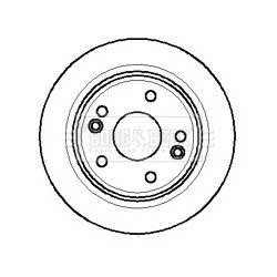 Brake Disc BORG & BECK BBD4271 OE Ref 8200007122
