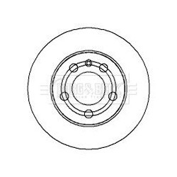 Brake Disc BORG & BECK BBD4274 OE Ref 1J0 615601D