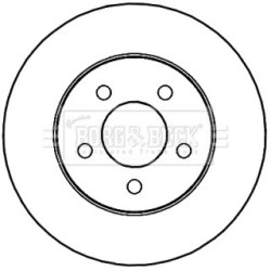 Brake Disc BORG & BECK BBD4277 OE Ref 52128247AA