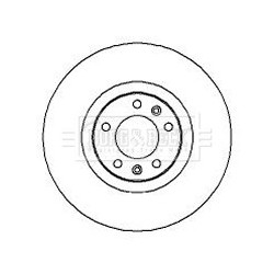 Brake Disc BORG & BECK BBD4280 OE Ref 9633114780
