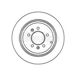 Brake Disc BORG & BECK BBD4281 OE Ref 9640247180